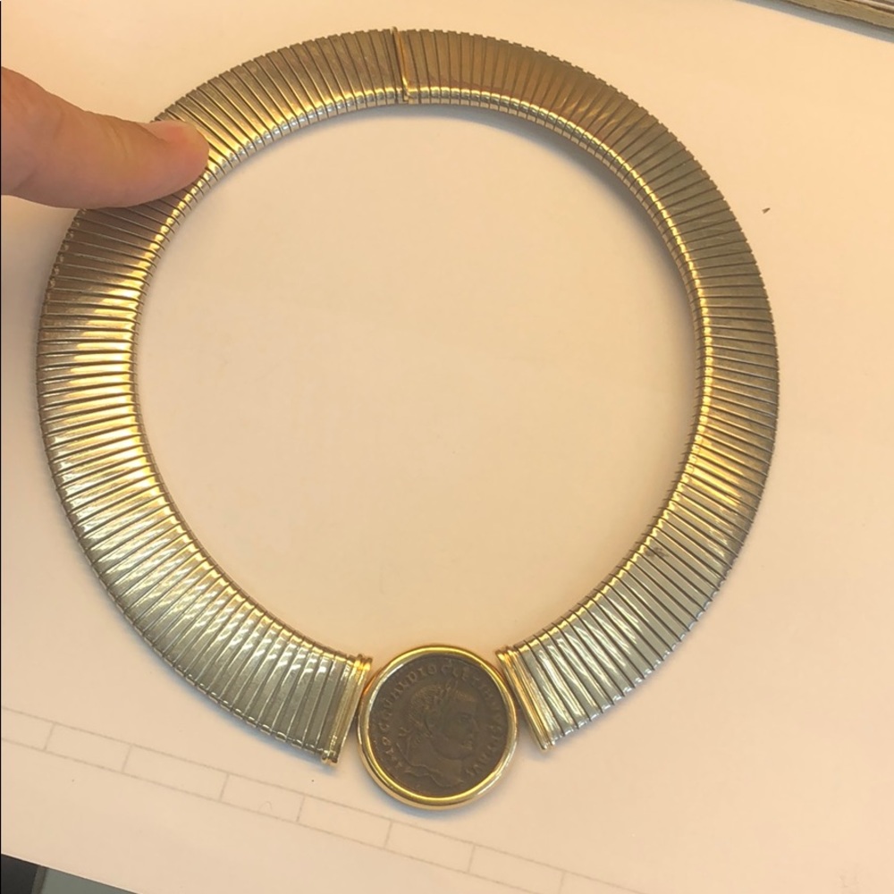 14k gold and silver necklace
